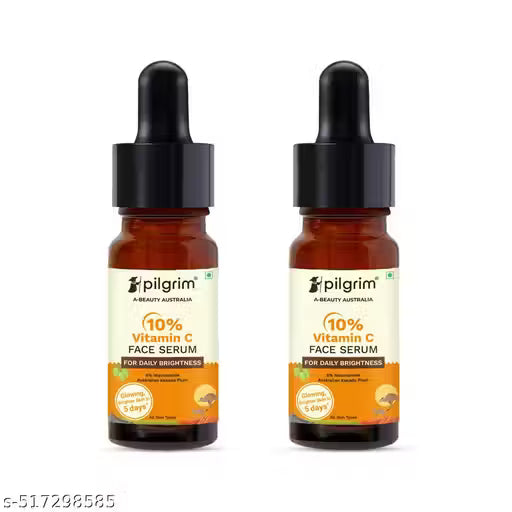 Pilgrim 10% Vitamin C Face Serum For Daily Brightness - 10 ml (Pack of 2)