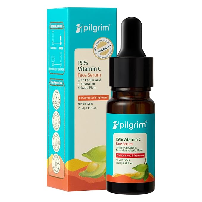 Pilgrim 15% Vitamin C Serum 10ml For Glowing Skin
