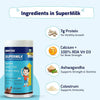 Gritzo SuperMilk Height+ (2-6y), 7g Protein Powder (Double Chocolate, 400g) | Zero Refined Sugar, 21 Vitamins & Minerals