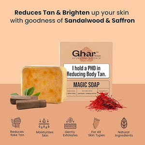 Ghar Soaps Sandalwood & Saffron Magic Soaps
