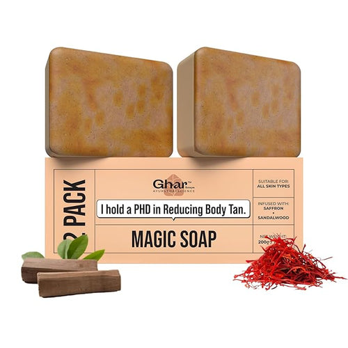 Ghar Soaps Sandalwood & Saffron Magic Soaps
