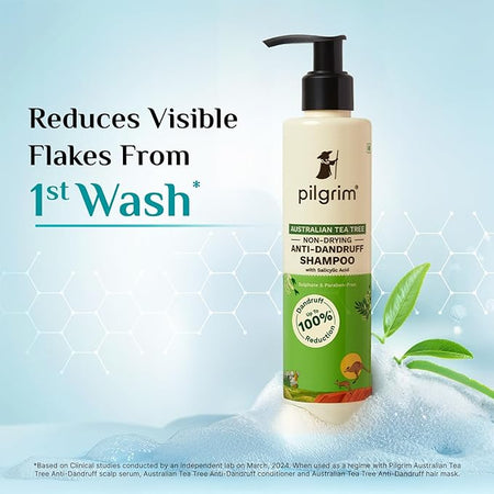 Pilgrim Australian Tea Tree Non-Drying Anti-Dandruff Shampoo 200 ml