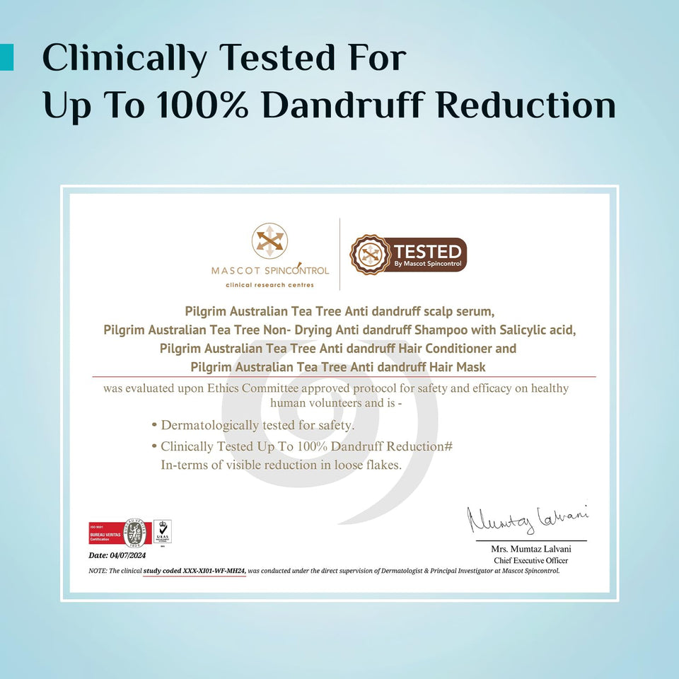 Pilgrim Australian Tea Tree Non-Drying Anti-Dandruff Shampoo 200 ml