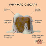Ghar Soaps Sandalwood & Saffron Magic Soaps For Bath (Pack Of 3) .
