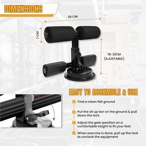it-ups Assistant Abdominal Device, Upgraded Fitness Equipment Muscle Exercise Portable Sit Up Bar
