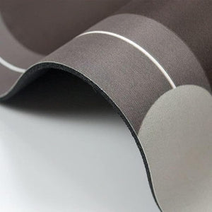2 Pieces (3.5mm) Anti-Skid Water Soaking Oval Bathroom Print Rubber Mat, Water Absorbent Mat