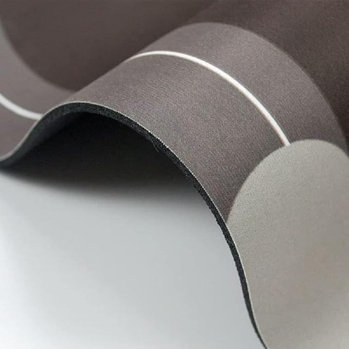 2 Pieces (3.5mm) Anti-Skid Water Soaking Oval Bathroom Print Rubber Mat, Water Absorbent Mat
