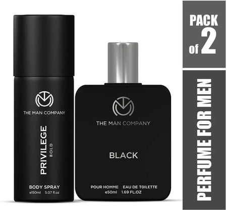 The Man Company BLACK Perfume 50ml & BOLD Deo for Men 150ml
