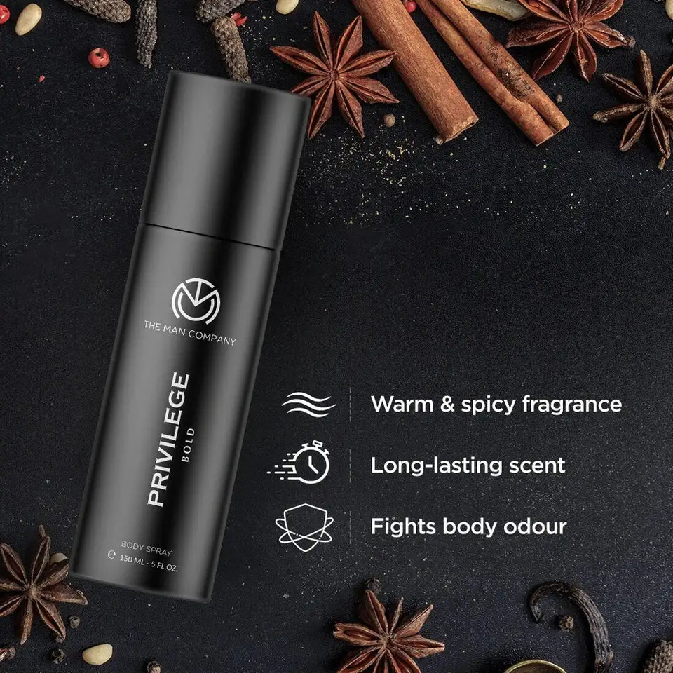 The Man Company BLACK Perfume 50ml & BOLD Deo for Men 150ml