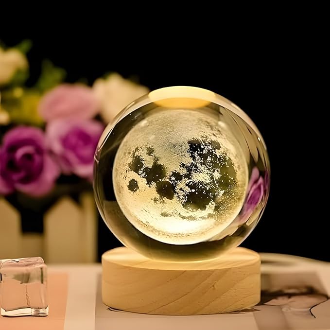 GlowCrystal 3D Crystal Lamp Ball(Assorted Design)