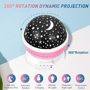 Star Master Galaxy Night Projector Lamp Led Starry Light with Moon, Ocean Wave & Astronaut Effects