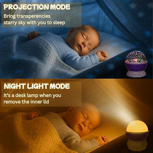 Star Master Galaxy Night Projector Lamp Led Starry Light with Moon, Ocean Wave & Astronaut Effects