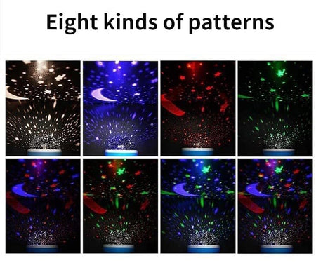 Star Master Galaxy Night Projector Lamp Led Starry Light with Moon, Ocean Wave & Astronaut Effects