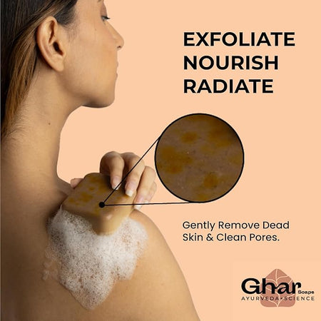 Ghar Soaps De-Tan Sandalwood & Saffron Magic Soaps
