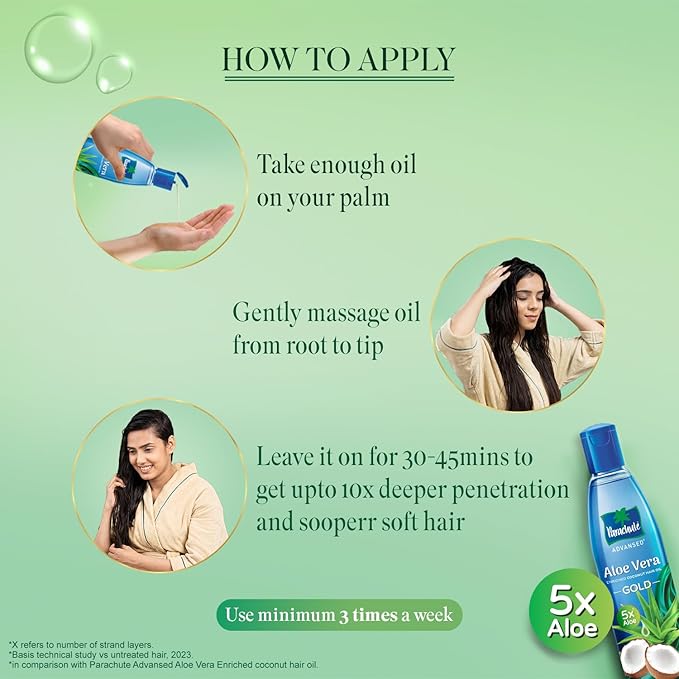 Parachute Advansed Aloe Vera Enriched Coconut Hair Oil Gold