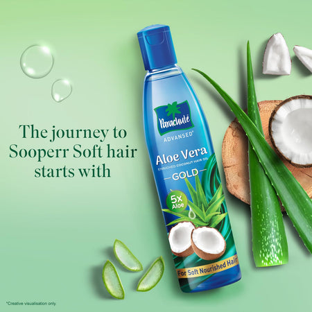 Parachute Advansed Aloe Vera Enriched Coconut Hair Oil Gold