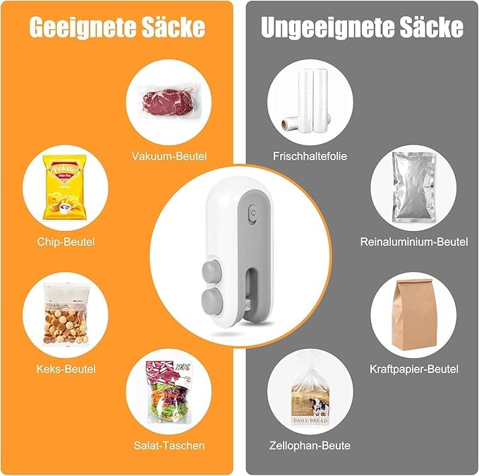 Portable Electric Rechargeable Bag Sealer