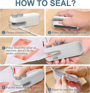 Portable Electric Rechargeable Bag Sealer