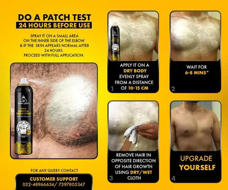 urbangabru Hair Removal Cream Spray For Men