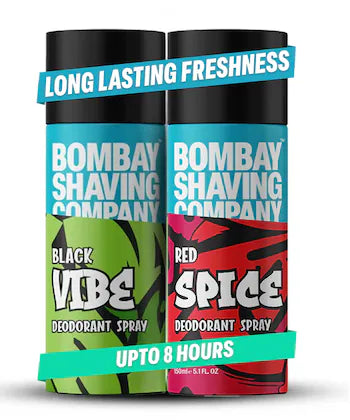 Bombay Shaving Company Red Spice and Black Vibe Perfume Body Spray For Men