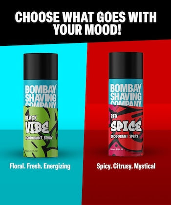 Bombay Shaving Company Red Spice and Black Vibe Perfume Body Spray For Men